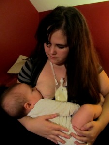 Breastfeeding using a Lact-Aid supplementer