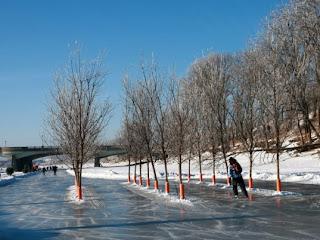 Ice path in Winnipeg